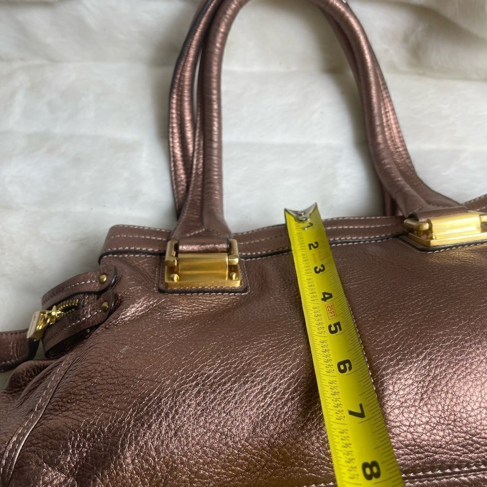 B. Makowsky Shimmering Bronze Shoulder Bag - Picture 9 of 13